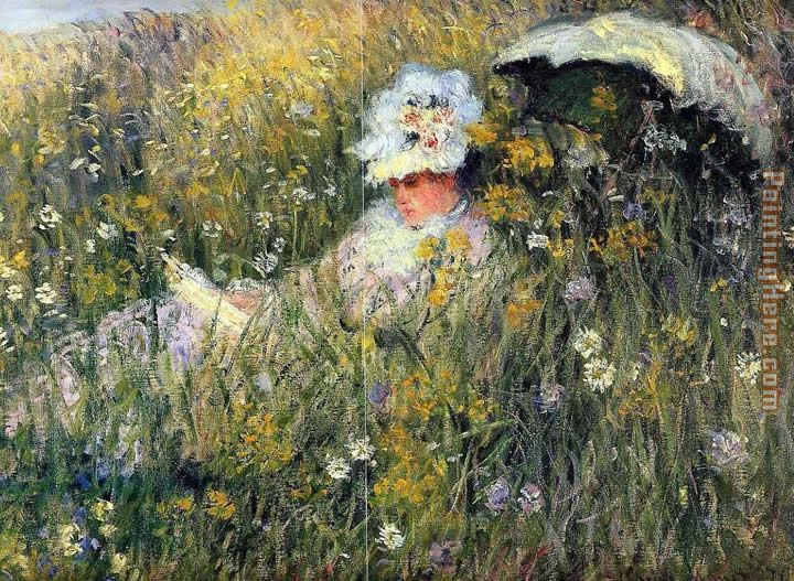 In the Meadow painting - Claude Monet In the Meadow art painting
